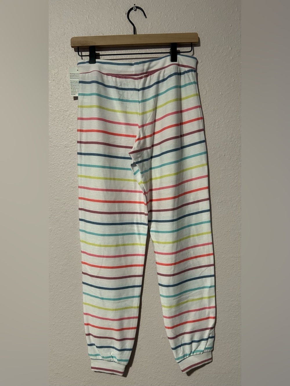 NWT Chaser Rainbow Drawstring Knit Pant - Picture 6 of 9